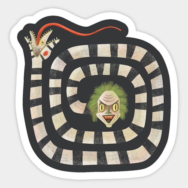 Beetlejuice Sticker by Luis San Vicente 